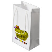 黄色おもしろいRam年中国の間〔占星術の〕十二宮図誕生日SGB スモールペーパーバッグ (裏面アングル)