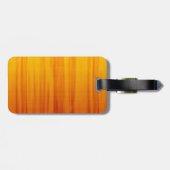 黄色およびオレンジパターン荷物のラベル ラゲッジタグ (裏面横)