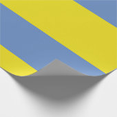 黄色およびスカイブルーの包装紙 ラッピングペーパー (角)