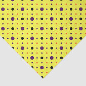 黄色および数々のサイズの水玉模様 薄葉紙 (詳細)