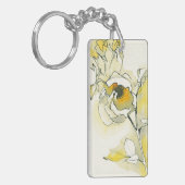 黄色および白いバラ キーホルダー (正面左)