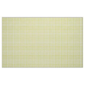 黄色および白く千鳥格子ので幾何学的なパターン ファブリック (ファットクウォーター)