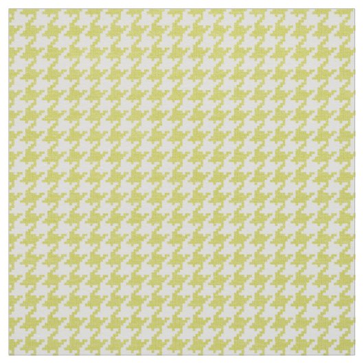 黄色および白く千鳥格子ので幾何学的なパターン ファブリック (見本)