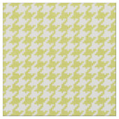 黄色および白く千鳥格子ので幾何学的なパターン ファブリック (クローズアップ)