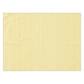 黄色および白ストライプなパターン テーブルクロス (正面(横))