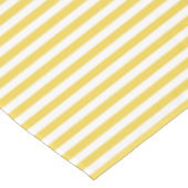 黄色および白ストライプなパターン テーブルクロス (アングル)