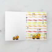 黄色および赤いトラックミキサ カード (内部)