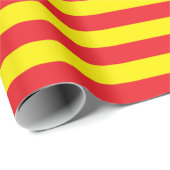 黄色および赤のストライプ ラッピングペーパー (ロールコーナー)