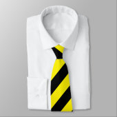黄色および黒いストライプの首のタイ ネクタイ (タイ)