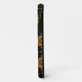 黄色および黒い星パターン Case-Mate iPhoneケース (裏面/左)