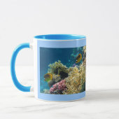 黄色および黒い蝶魚 マグカップ (左)