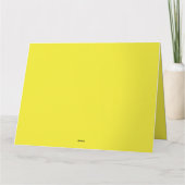 黄色からオレンジ色へのグラデーションのブレンド カード (裏面)