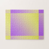 黄色から紫のグラデーション抽象芸術 ジグソーパズル (横)