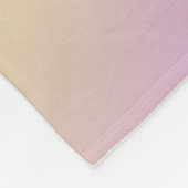 黄色から紫のグラデーション抽象芸術 フリースブランケット (角)