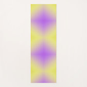 黄色から紫のダイヤモンドパターンのグラデーション ヨガマット (正面)