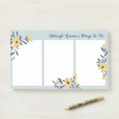 黄色かわいらしい花 ポストイット (デスク)