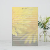 黄色かわいらしの野生の花のタンポポ 便箋 (スタンド正面)