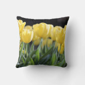 黄色かわいらしチューリップクッション クッション (裏面)