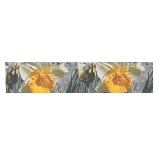 黄色かわいらし春紅斑花 ショートテーブルランナー (横)