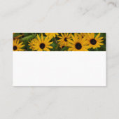 黄色かわいらし花自然撮カスタム影 名刺 (裏面)