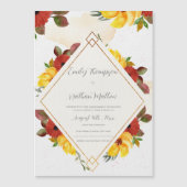 黄色かわいらし赤素朴水カラーフローラ結婚 (正面)