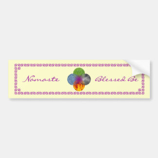 -黄色があることの車輪 バンパーステッカー