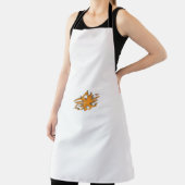 黄色がかったオレンジ、オレンジ色の黄色の装飾 エプロン (インサイチュ)