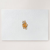 黄色がかったオレンジ、オレンジ色の黄色の装飾 ジグソーパズル (横)