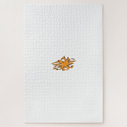 黄色がかったオレンジ、オレンジ色の黄色の装飾 ジグソーパズル (縦)