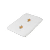 黄色がかったオレンジ、オレンジ色の黄色の装飾 バスマット (アングル)