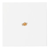 黄色がかったオレンジ、オレンジ色の黄色の装飾 フォトキューブ (正面)