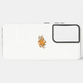 黄色がかったオレンジ、オレンジ色の黄色の装飾 SAMSUNG GALAXYケース (左側面)