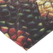 黄色がかった黒い斑点のある爬虫類の皮膚？ テーブルクロス (アングル)