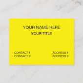 黄色きのこ模様 名刺 (裏面)