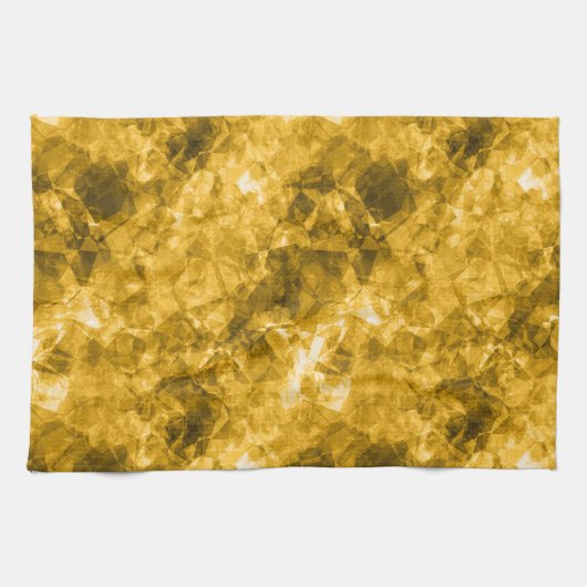 黄色くしゃくしゃしたテクスチャ キッチンタオル (横)