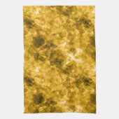 黄色くしゃくしゃしたテクスチャ キッチンタオル (縦)