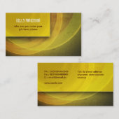 黄色くモダンで汚い名刺 名刺 (正面/裏面)