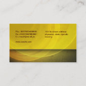 黄色くモダンで汚い名刺 名刺 (裏面)