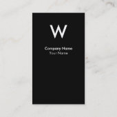 黄色くモダンなモノグラムの名刺 名刺 (裏面)