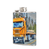 黄色く大きい装備のトラック運転手の貨物自動車の配達用トラック フラスク (左)