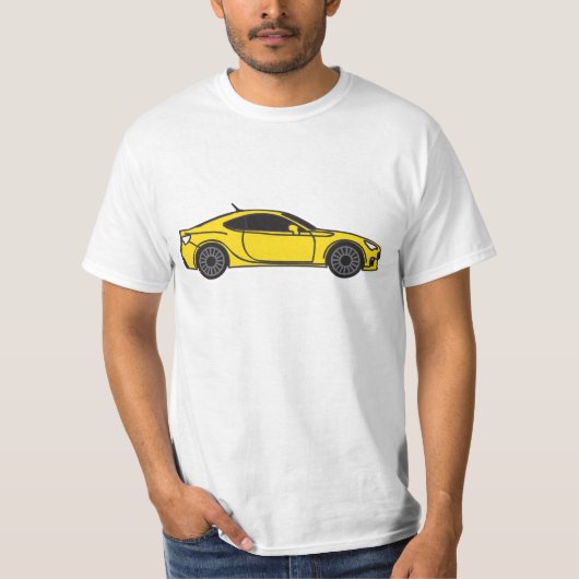 黄色く大きいBRZ Tシャツ (正面)