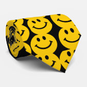 黄色く幸せな顔のタイ ネクタイ (ロール)