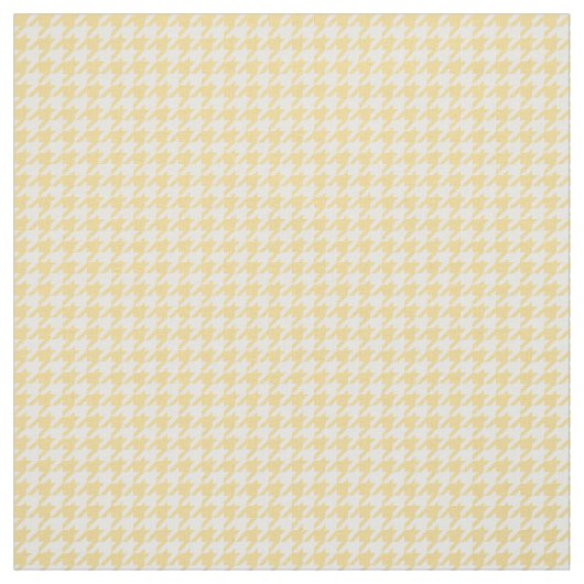 黄色く白く千鳥格子のなパターン生地 ファブリック (見本)