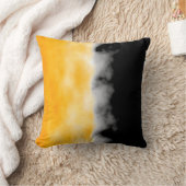 黄色く白く黒いDruzy Geodeの切れの一見の投球 クッション (ブランケット)