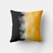 黄色く白く黒いDruzy Geodeの切れの一見の投球 クッション (裏面)