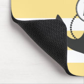 黄色く航海のないかり マウスパッド (コーナー)