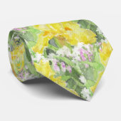 黄色く高い髭があるアイリス水彩画 ネクタイ (ロール)