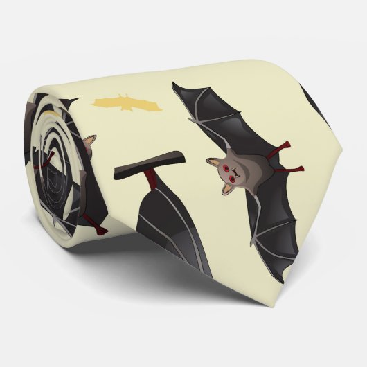 黄色こうもり ネクタイ (ロール)