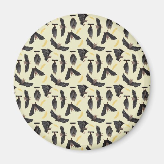 黄色こうもり マグネット (正面)