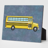 黄色すごいスクールバス フォトプラーク (側面)
